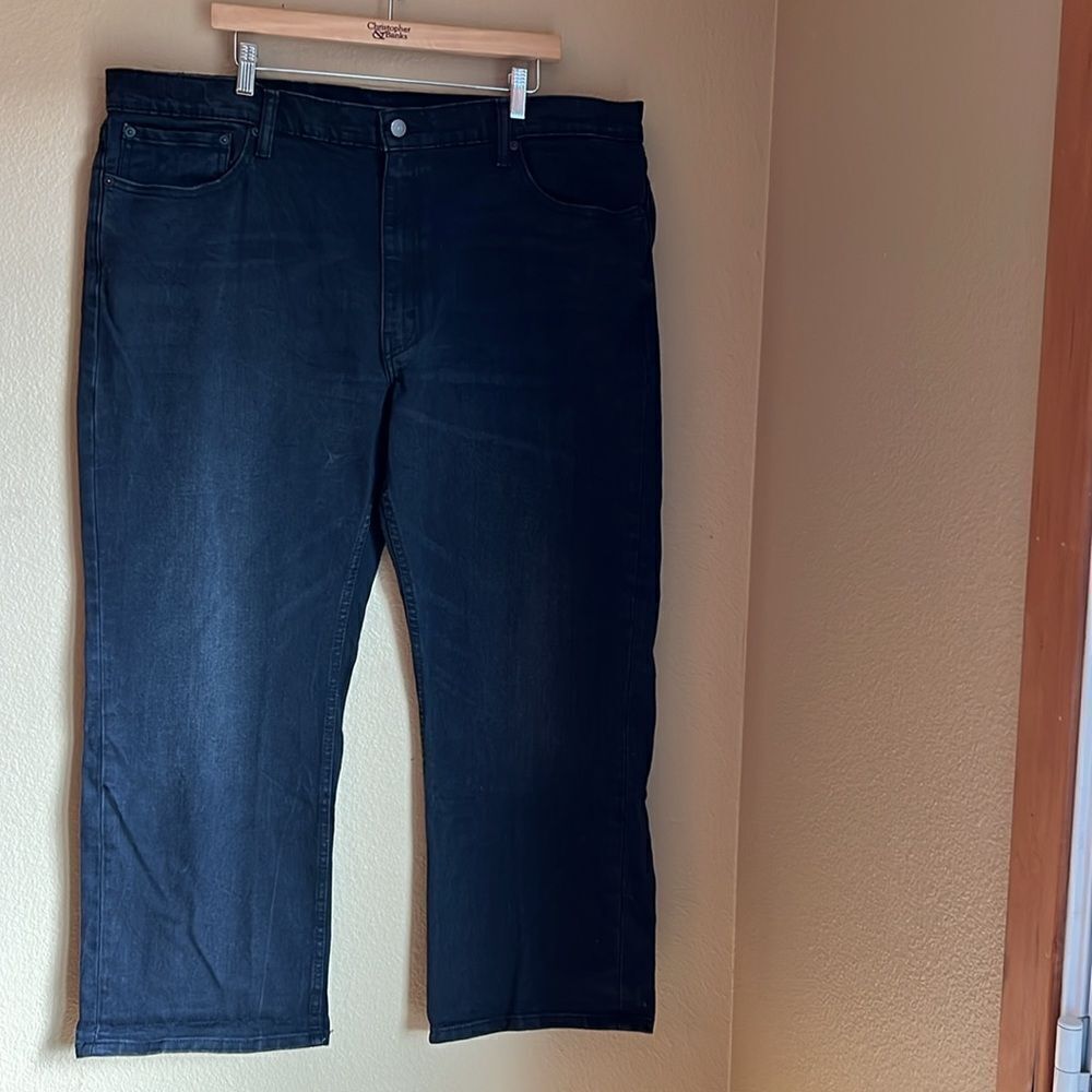 Levi’s 559 Jeans Black with light fading and whiskering and a bit of stretch